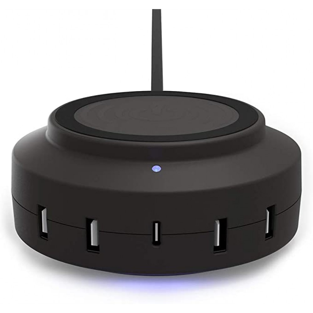 5W Qi Wireless Charger & 54W 5-Port USB Charging Station