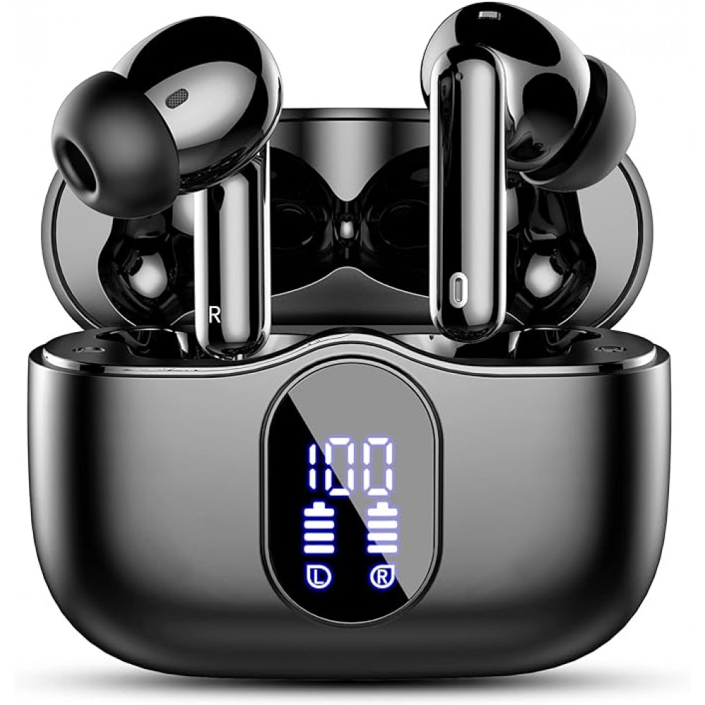 Wireless Earbuds,B_tooth Headphones Black