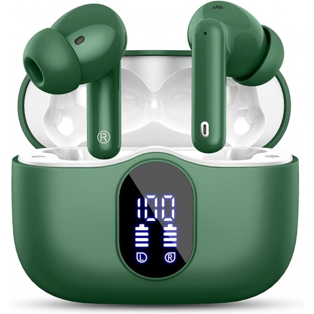 Wireless Earbuds, B_tooth Headphones Green