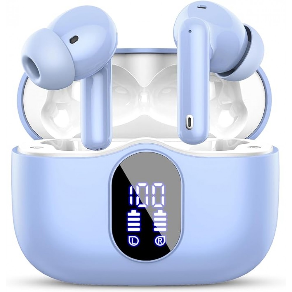 Wireless Earbuds, B_tooth Headphones Sky